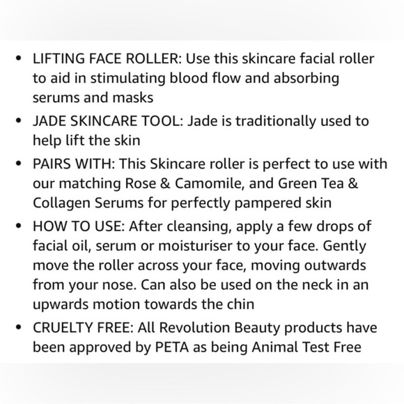 Revolutions Skincare London, Jade facial roller NIP - Picture 5 of 5